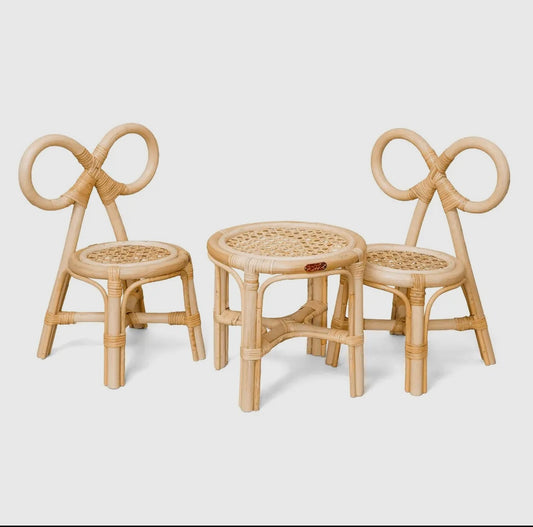 Poppie Mini Table & Chairs Set (Doll Size)