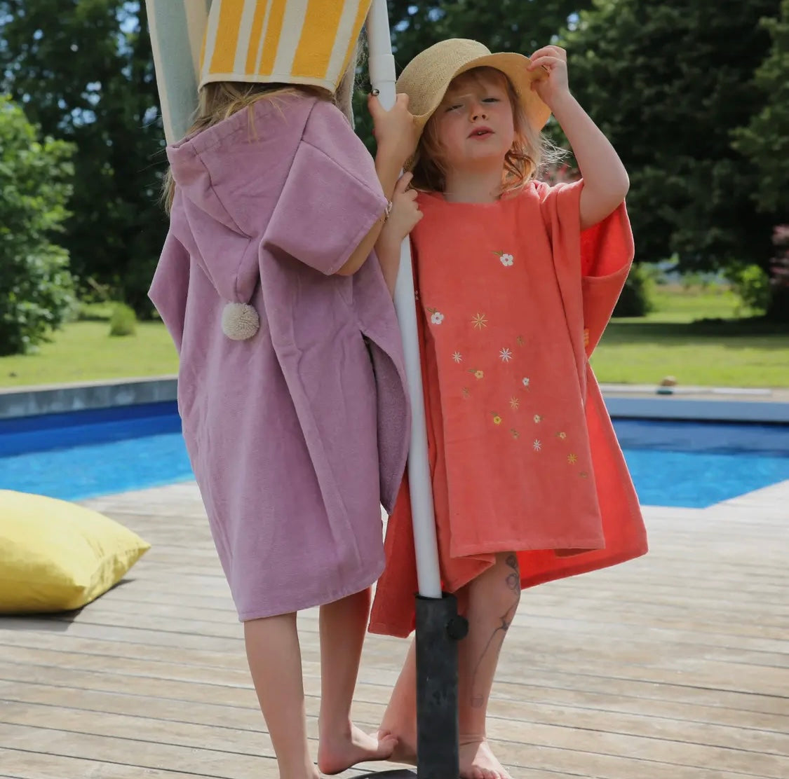 Personalized Bath Poncho For Children 4/6 Years Old - Parma