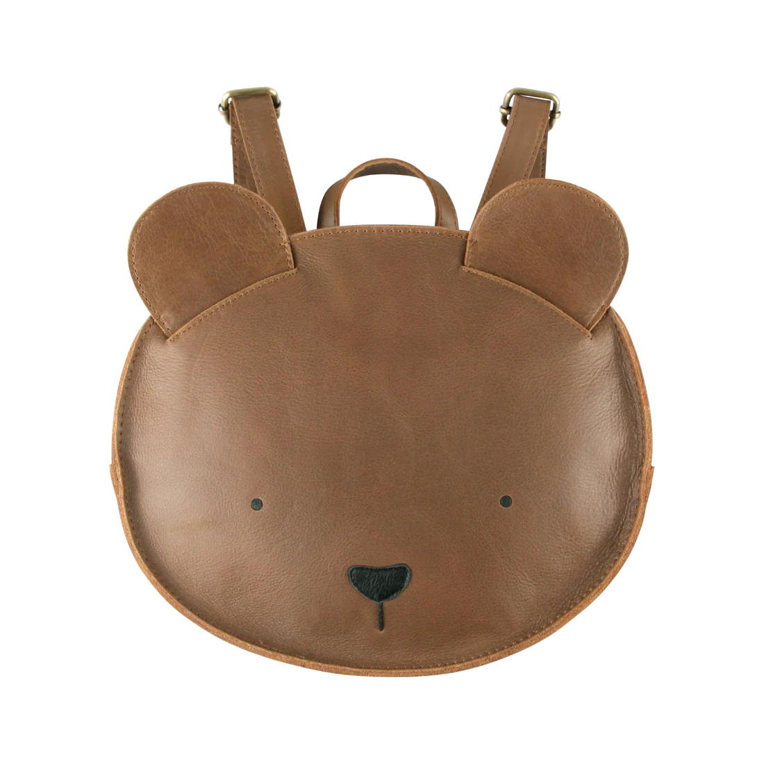 Umi Schoolbag | Bear | Cognac Classic Leather