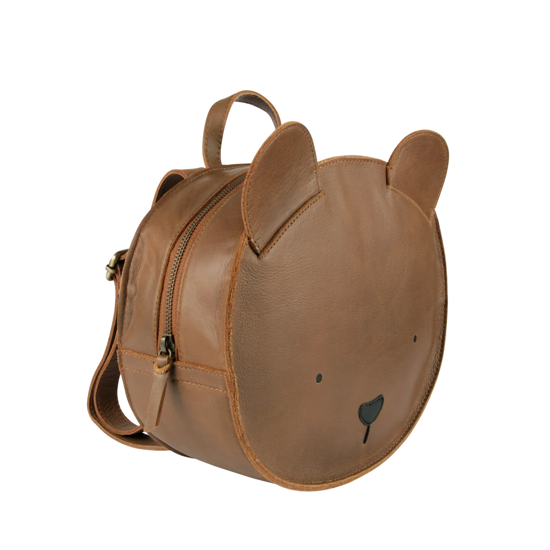 Umi Schoolbag | Bear | Cognac Classic Leather