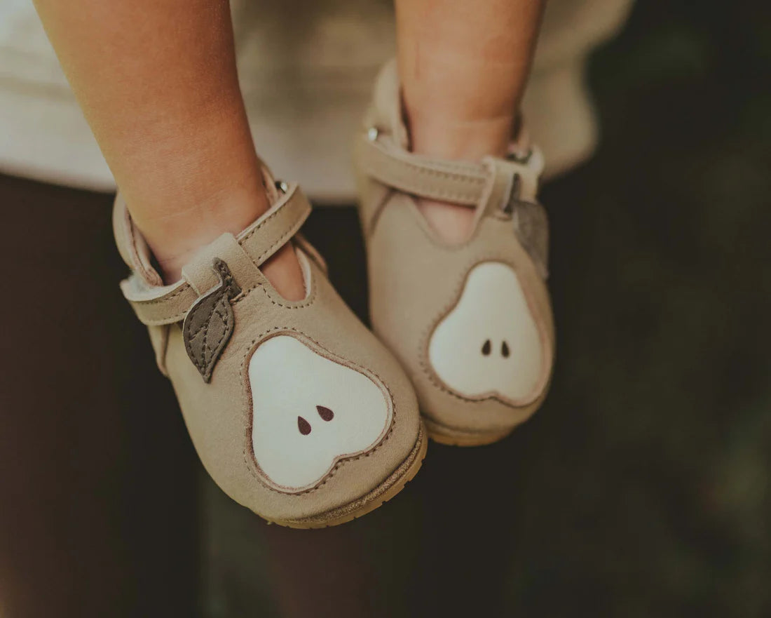 Nanoe Shoes | Pear | Taupe Leather 24-30m