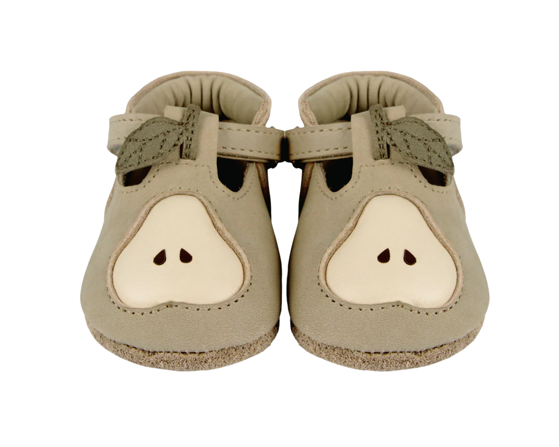 Nanoe Shoes | Pear | Taupe Leather 24-30m